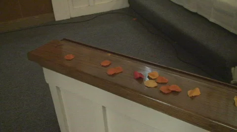 Fall Themed Wedding Altar Stock Footage 572086