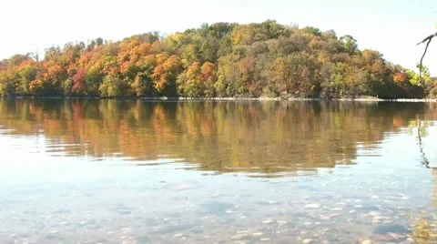 Fall Vacation at the Lake 스톡 동영상 12578660