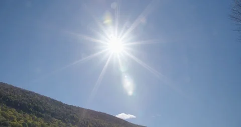 Fall Valley Road TIlt Down Stock Footage 96774880