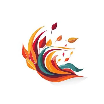 Fall vector logo Stock Illustration