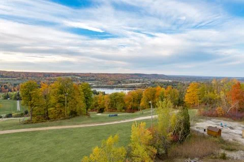 Fall view at Kelso conservation area Stock Photos