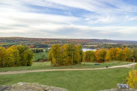 Fall view at Kelso conservation area Stock Photos
