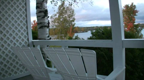 Fall view from porch Video stock 267749