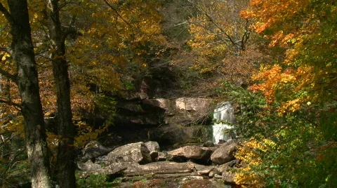 Fall Waterfall Timelapse Scenic - 02 Stock Footage 754666