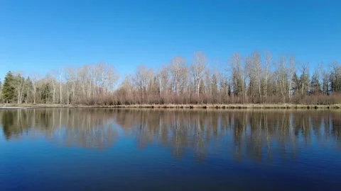 Fall weather on the Bitterroot river 4K Stock Footage 167571035