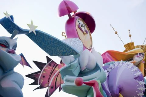 Fallas in Valencia, Spain Foto stock