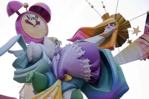 Fallas in Valencia, Spain Foto stock