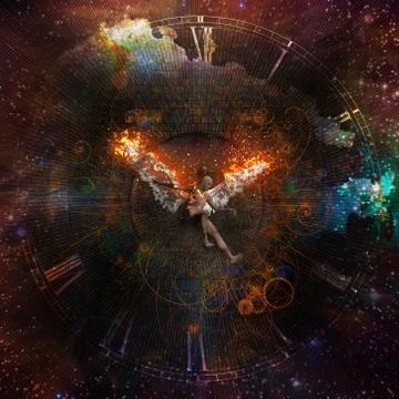 Fallen angel Stock Illustration