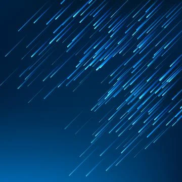 Fallen Blue Lines on Dark Blue Background, Vector Illustration Illustrazione stock