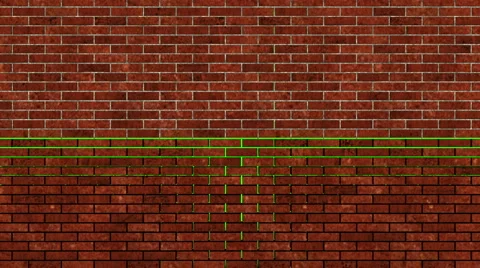 Fallen bricks Stock Footage 1480510