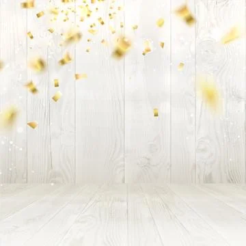 Fallen curves of ribbon. Illustrazione stock