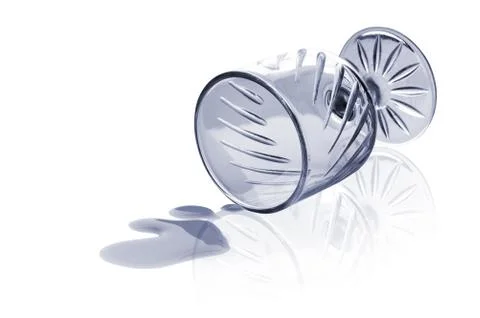 Fallen glass Stock Photos