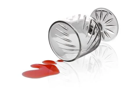 Fallen glass Stock Photos