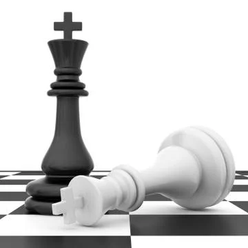The fallen knight chess piece lying on chessboard 스톡 일러스트