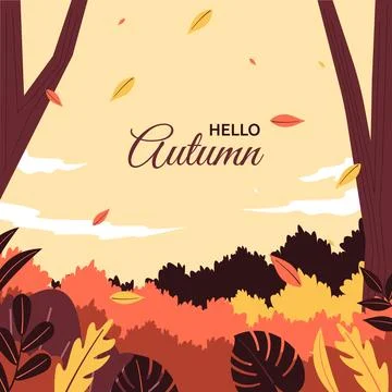 Fallen Leaf Beautiful Fall Autumn Nature Background 库存插图