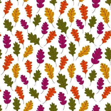 Fallen leaves pattern.pattern with fallen leaves Stock Illustration