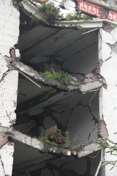 Fallen outer walls Stock Photos