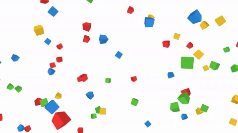 Falling 3d cubes - loop Video stock 62767665
