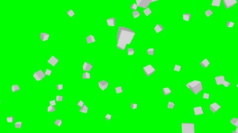 Falling 3d cubes - loop Stock Footage 62767671