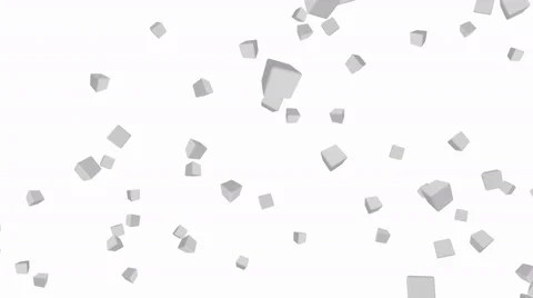 Falling 3d cubes - loop Stock Footage 62767696