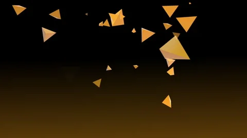 Falling 3d triangle, abstract pattern Stock Footage 245057398