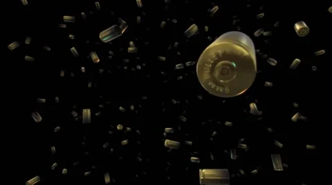 Falling 9mm Bullet Cases 库存影片 60768175