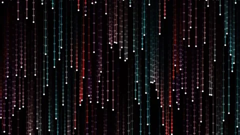 Falling abstract binary data stream visualization, futuristic technology ma.. Stock Footage 341058781