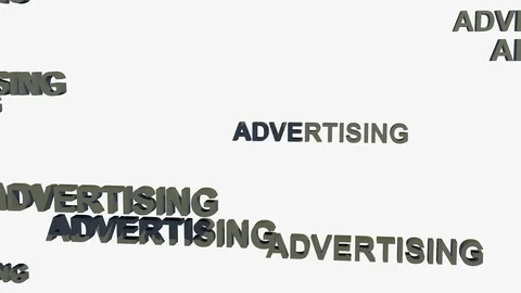 FALLING ADVERTISING LOGOS Video stock 73095620