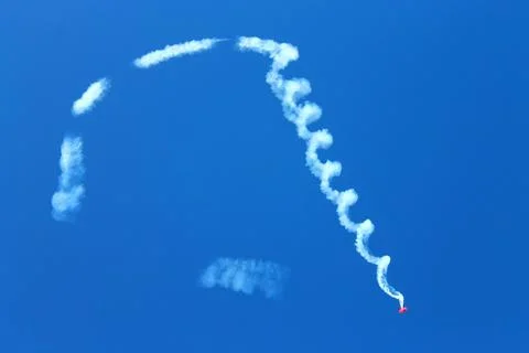The falling airplane Stock Photos