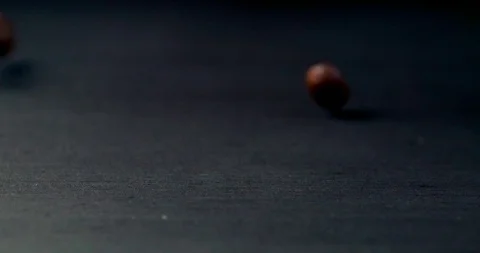 Falling and Bouncing Coffee Beans Stock Footage 105879107