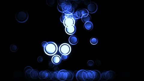 Falling and bouncing particles Stock Illustration