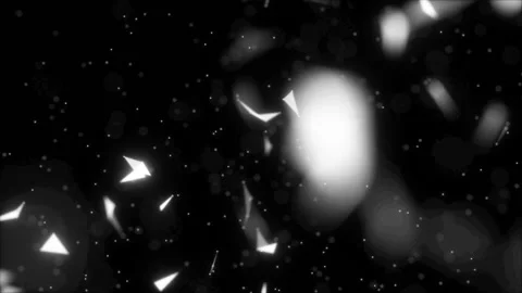 Falling and flying splinters.3D Futuristic abstract background. Motion graphic Stock Footage 99707552