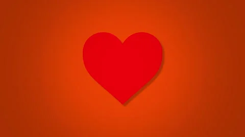 Falling and Sliced Red Heart Stock Footage 58319820
