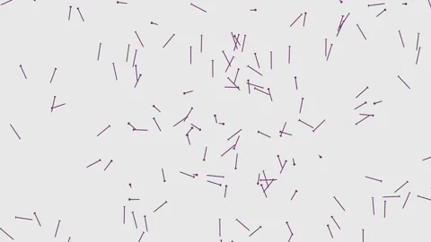 Falling and Spinning Purple 3D Pins Loop Stock Footage 341500901
