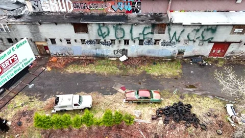 Falling Apart - Syracuse, NY Video stock 335735546