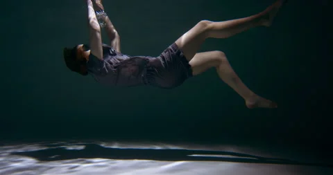 FALLING ASLEEP. Incredible view of young beautiful woman in pyjamas, sleep mask Video stock 153759130