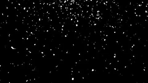 Falling atmospheric snow in space, computer generated abstract background, 3D Illustrazione stock