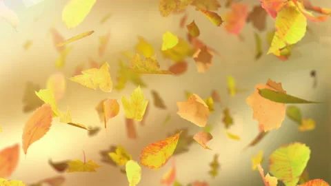 Falling autumn leafs loopable background in 4k Stock Footage 114270245