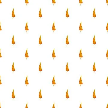 Falling autumn leaves creating a seamless repeat pattern Stock Illustration