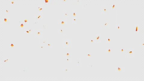 Falling Autumn Leaves (Transparent Background MOV) Stock Footage 332457208