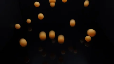 Falling balls-4K Stock Footage 116610335