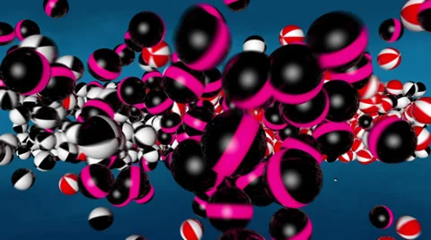 Falling balls Stock Footage 34458561