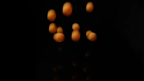 Falling balls to slow motion at 150 fps Stock Footage 116610174