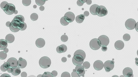 Falling balls texture on a transparent background with an alpha channel Stock Footage 316706309