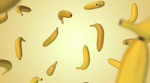 Falling banana on white background. Stock Footage 57726462