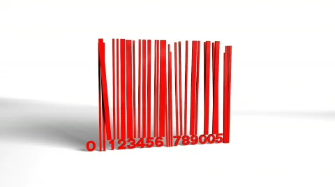 Falling bar code Stock Footage 826888