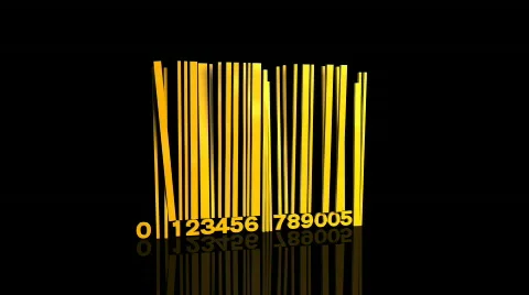 Falling bar code Stock Footage 826893