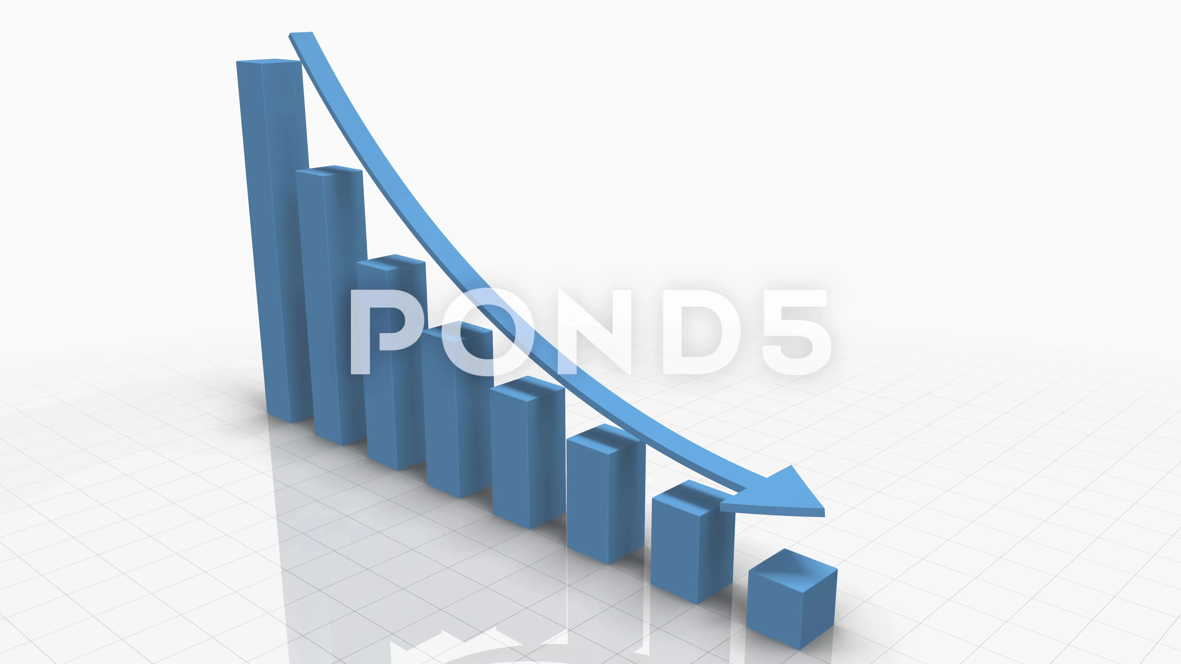 decreasing bar graph