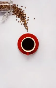 Falling beans. Stock Photos