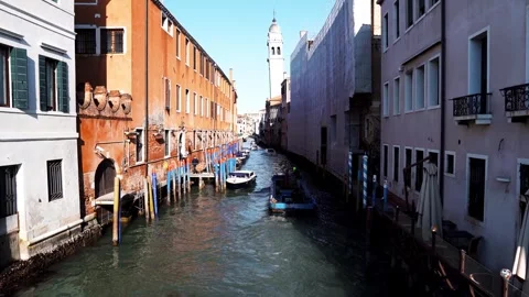 Falling bell tower in Venice Stock Footage 264507202